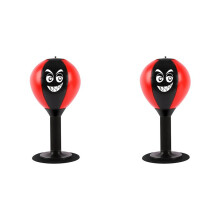 2X Desktop-Bokszak, Stressbreker met Zuignap voor Kantoortafel en Tellers voor Kinderen, Collega'S en Vrienden,B