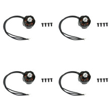 4X CW MT2204 2204 2300KV Borstelloze Motor Quadcopter 250 QAV250 voor 210 250MM Four Axis Aircraft FPV, Zwart+Zilver
