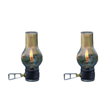 2X Compacte Gaslamp voor Kamperen, Vissen en Picknicken in de Buitenlucht - Draagbare Gaslamp, Gebruik Buitenshuis voor Kamperen, Vissen en Picknicken