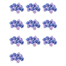 100 Stks 10 Zijdige D10 Polyhedral Dices Nummers Wijzerplaten Desktop Tafel Bordspel PXPF, Stijl 2
