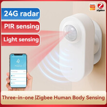 3 in 1 Zigbee Millimeter Wave Human Sensor Motion Sensor PIR Motion Sensor with Illuminance Value Motion Sensor