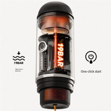 ICafilas Portable Coffee Machine for Car and Camping Travel Expresso Coffee Maker Fit  Pod Capsule Coffee Powder,D