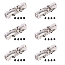 6X Rc Dubbele Kruiskoppeling Cardan Gimbal-Koppelingen met Schroef, 6X6Mm