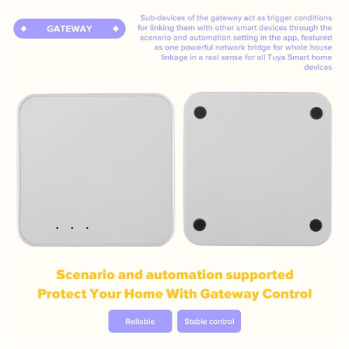 Tuya Zigbee WiFi   Gateway Compatible Hub Bridge  Life APP Control for Alexa  Home 2