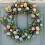 (E) Artificial Easter Wreath with Easter Eggs & Colorful Berries for Decoration 5
