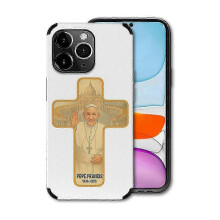 (iPhone14 Pro Max, B White) Popedom's iPhone 14 Pro Max Catholic Case: Thank You Father Tribute Design for Faithful Catholics