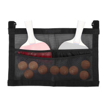 Pong Paddle Case with Mesh Storage Bag, Under Table Tennis Racket Holder for Balls & Paddles, Hanging Pickleball