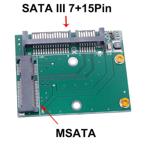 MSATA SSD to  3.0 Adapter Card 2.5 Inch Interface 5cm  III PC Computer Adapter Converter 1
