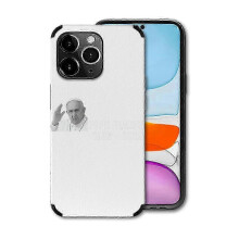 (iPhone14 Pro Max, I White) Popedom's iPhone 14 Pro Max Catholic Case: Thank You Father Tribute Design for Faithful Catholics