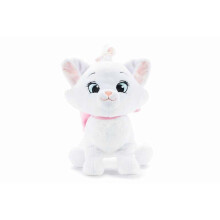 Fluffy toy Disney Cakey Cat 25 cm White Polyester