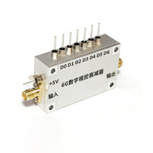 10M-6GHz Digital Programmable Attenuator 31.75dB Attenuation Range 0.25dB Step Precision for Communication System