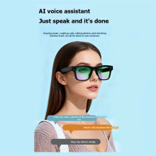 2026 Intelligente AI-Bril met HD-Camera, Video-Opname, Spraakoproepen, Vertaling, Slimme Bril, Zonnebril met Zonbescherming, 2MP