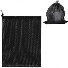 TTMA Pump Barrier Bag, Pump Filter Mesh Bag, Pond Pump Filter Bag, Pump Mesh Bag, Household Water Pump Filter Accessories (41*31cm, Black)