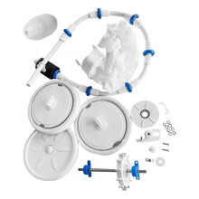 Pool Cleaner Tune Rebuild Kit for 180 280 Includes Wheels, Tires, Shaft, Bearings, Bag, Hose