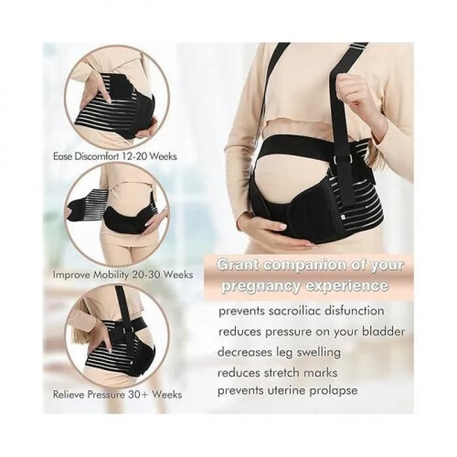 Maternity Belt - Lumbar & Abdominal Support - Breathable XL 2