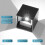 12W LED Indoor Wall Light, 2 Pack, IP65 Waterproof Outdoor Wall Light, Adjustable Beam Angle, 6000K Cool White (Black) 3
