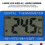 Indoor/Outdoor Electronic Thermometer - Large LCD Screen - High/Low Temperature Alarm 3