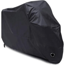Motorhoes - 245105125 cm - Waterdicht - 190T Polyester - Zwart