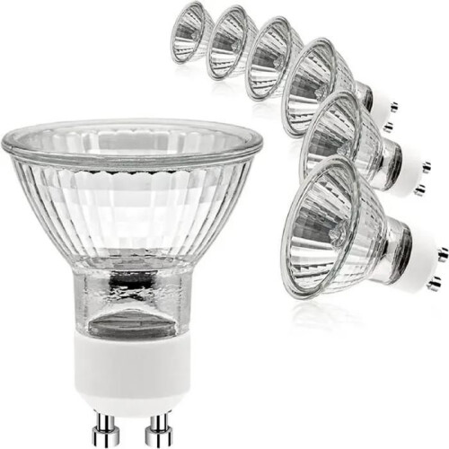 Λαμπτήρας αλογόνου GU10 - 50 watt - ρυθμιζόμενης φωτεινότητας - 2700 K - θερμό λευκό φ