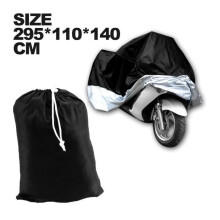 Motorhoes - XXXL - Waterdicht - UV-bestendig - Zwart/Zilver