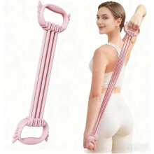 Weerstandsband - Achtvormig met handgrepen - 6 instelbare niveaus - Elastisch TPR-latex - Opvouwbaar en draagbaar