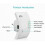 WiFi Repeater/Amplifier, 300Mbps WiFi, Coverage up to 200m², White 2