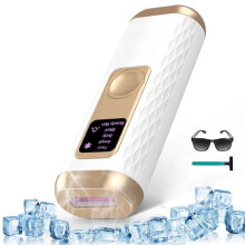 Appareil d'épilation à lumière pulsée (IPL) avec refroidissement, 2 modes, 5 niveaux d'intensité, 999 900 flashs, épilation laser 3 en