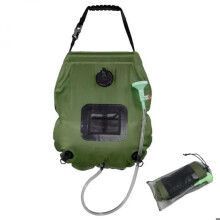 20L Solar Douchezak voor Kamperen of Tuinieren - Khaki Groen - Linxor