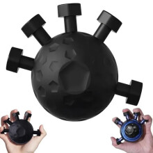 Fortalecedor de agarre - Pelotas de ejercicio - ABS - Negro - Fortalece dedos, manos y antebrazos