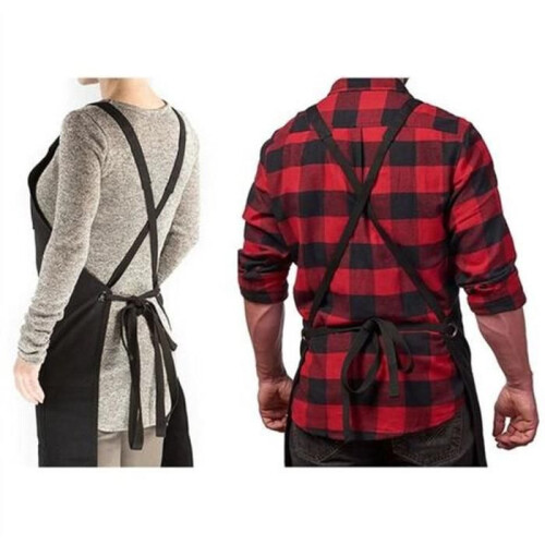 Work apron - Men's tool apron - Durable canvas - Adjustable cross straps - Multifunctional pockets 2