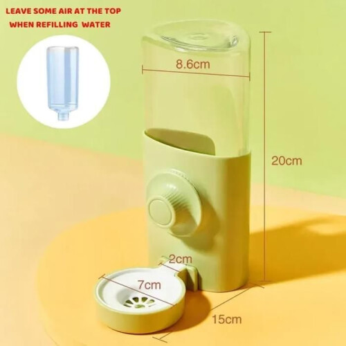 Αυτόματο Ποτιστήρι/Μπουκάλι - 600 ml - Αντισταλάξιμο - Αθόρυβο Κρεμαστό - Πράσ 1