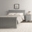 Seconique Bordeaux 4'6" High End Bed - Pebble Grey 1