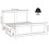 Seconique Bordeaux 4'6" High End Bed - Pebble Grey 7
