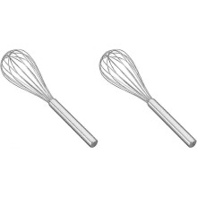 Heavy Duty 8 Wire Steel Stirrer, 30cm, Silver 2 Piece