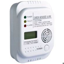 Koolmonoxidemelder met temperatuurweergave – Werkt op batterijen – Elektrochemische sensor – Alarm > 85 dB