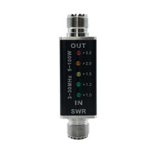 SWR Meter SWR&Power Meter 3-30MHz Frequency Range 100W for Various Shortwave Radio Equipment