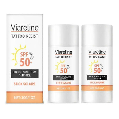 (2pcs) Tattoo sunscreen stick waterproof and sweat-proof for sensitive skin