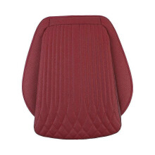(Red) New Front Car Seat Cover PU Leather Cars Seat Cushion Protector Automobiles Universal Mat Chair Seat Car Auto Pad Accessories