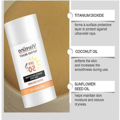 (2pcs) Tattoo sunscreen stick waterproof and sweat-proof for sensitive skin 2