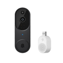 (M50 Black) Safedoorbell-The Smarter Way to Protect Your Home,1080p Wireless Video Doorbell