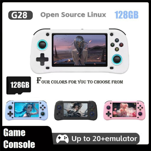 G28 Retro Handheld Video Game Console 128G 4.3 Inch HD Screen Linux Game Player Supports 20+ Emulators 1