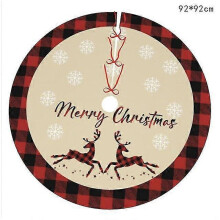 (B) Christmas Tree Skirt Digital Printing Xmas Tree Decoration Tree Skirt Mat Merry Christma Decor For Home Happy New Year 2023 Noel