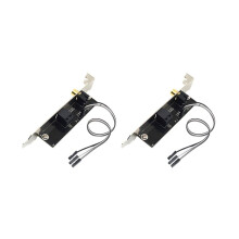 2X 24Bit 192Khz Daughter Card SPDIF Optical And RCA Out Plate Cable Bracket Digital Audio Output for Gigabyte