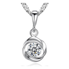 S925 Silver Pendant  Necklace Jewelry Sterling Silver Zircon Queen Charms Dainty Necklace