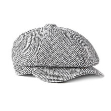 (FREE SIZE, Gray) EVAGO Unisex Newsboy Caps Cotton Flat Hats Herringbone Ivy Cap Golf Adjustable Driving hat