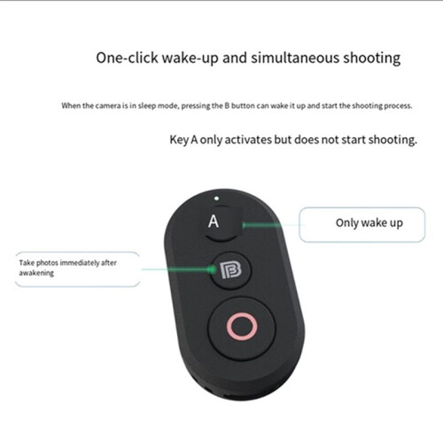 For Action 5/4 Wireless  Remote Control with Wrist Strap Zoom Function One-Key Wake- for  Osmo Action 5/4 1