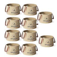 (12L10PCS) Toselfwith Individualt Collapsible Travel Basin,Portable Foldable Bucket