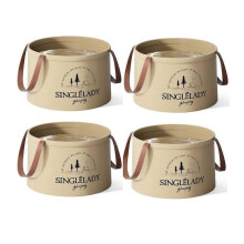 (12L 4PCS) Toselfwith Individualt Collapsible Travel Basin,Portable Foldable Bucket