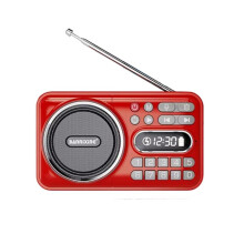 BANNIXING Portable FM Radio with LED Display Soundbar Music Player & Recorder 76-108MHZ Frequency Range