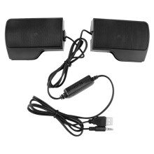 Portable Clip USB Stereo Speaker Sound Bar Clipon Speakers for Notebook Laptop Phone Music Player Computer